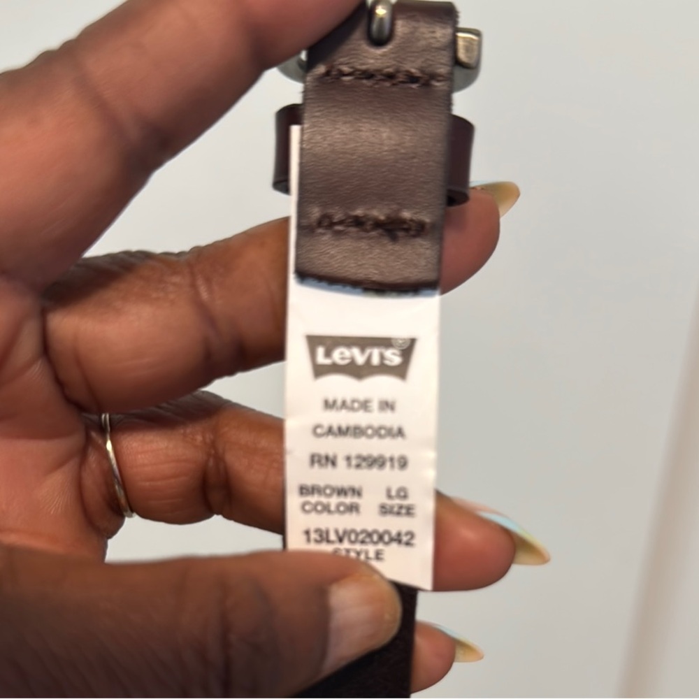 Levi's Dark Brown Leather Belt